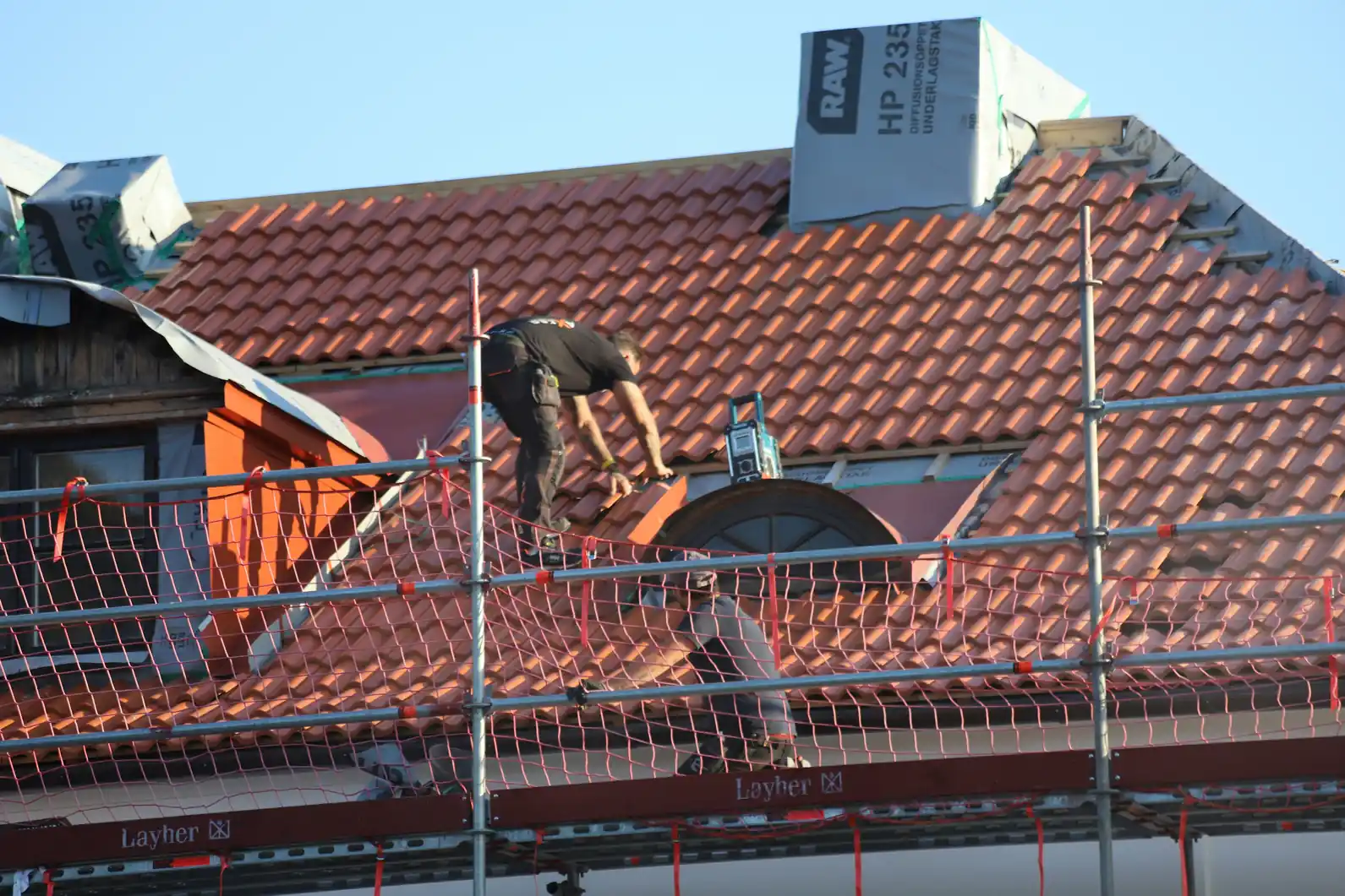 Working build new roof